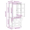 vidaXL Uzglabā&scaron;anas mēbeļu komplekts ar durvīm Brūna Inženierijas koks