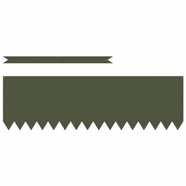 vidaXL Zāliena Apmale 50 pcs Olīvu zaļ&scaron; 100 x 0.05 x 20 cm