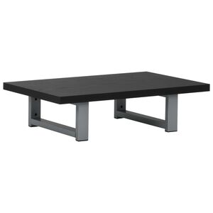 vidaXL vannasistabas mēbeles, melnas, 60x40x16,3 cm