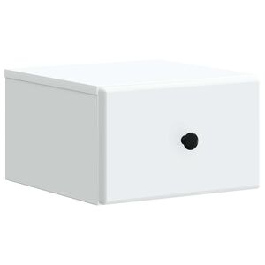 vidaXL Sienā stiprināms nakts skapis Balts 34,5 x 33 x 20 cm