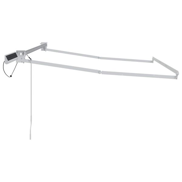 vidaXL Elektriskā izvelkamā nojumes rāmja Balts 3 x 2,5 m Tērauds