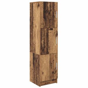 vidaXL Augstais skapītis Vecs koks 31.5 x 32 x 122.5 cm