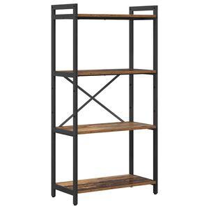 vidaXL Grāmatu plaukts 60 x 30 x 120 cm Inženierijas koks Vecs koks