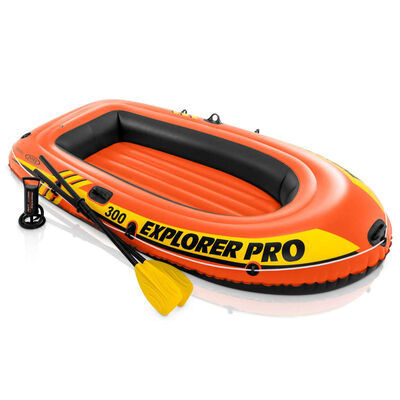Intex Explorer Pro 300 piepūšamā laiva ar airiem un pumpi, 58358NP