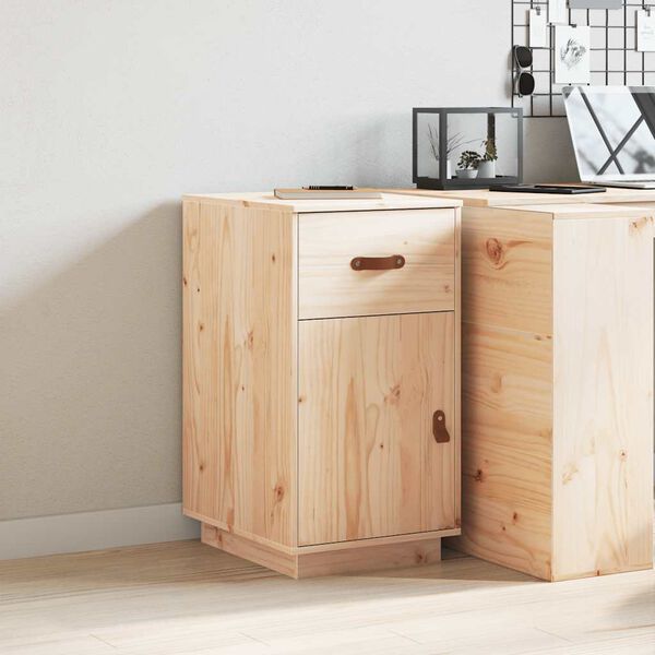 vidaXL rakstāmgalda skapītis, 40x50x75 cm, priedes masīvkoks