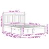 vidaXL Gultas rāmis 2 pcs Vaks brūns 150 x 200 cm Ciets priedes koks