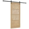 vidaXL Slīdo&scaron;ās durvis ORKDAL 86 x 198,5 cm Priedes masīvkoks Dabiska