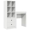 vidaXL Galds Balts 105,5 x 34 x 127 cm 2 gab.