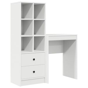vidaXL Galds Balts 105,5 x 34 x 127 cm 2 gab.