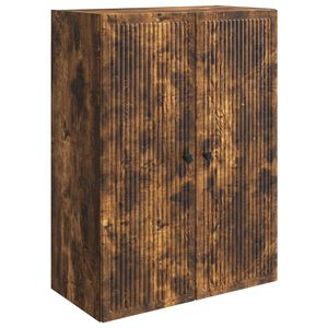 vidaXL Sienā piestiprināms skapis Kūpināts ozols 66 x 34,5 x 90 cm