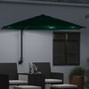 vidaXL Dārza parasols Zaļa 248 x 248 x 148 cm Poliesters un tērauds
