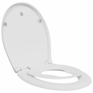 vidaXL Tualetes sēdeklis Balts 47 x 37 x 4 cm Duroplast