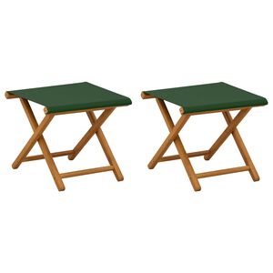 vidaXL Dīvāngalvs 2 pcs Cieta eikalipta koksne Zaļa