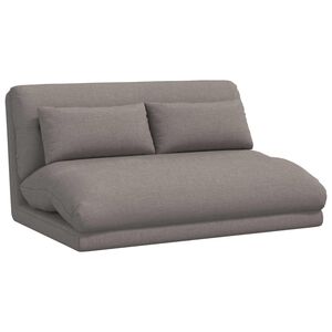 vidaXL Grīdas krēsls Pelēkbrūna 110 x 82 x 55 cm audums