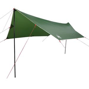 vidaXL kempinga tents, zaļa, 460x305x210 cm, ūdensizturīga