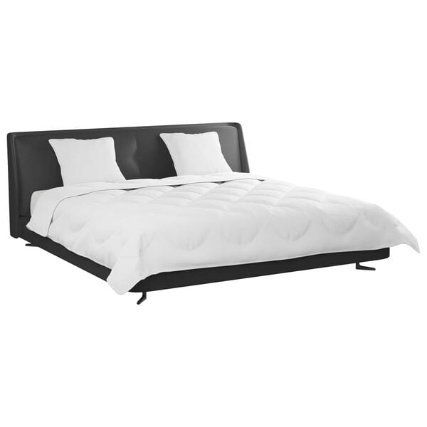 vidaXL Sega ar spilvenu 3 pcs Balts Mikro&scaron;ķiedra