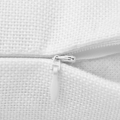 vidaXL spilvenu pārvalki, 4 gab., 40x40 cm, linam līdzīgs balts audums