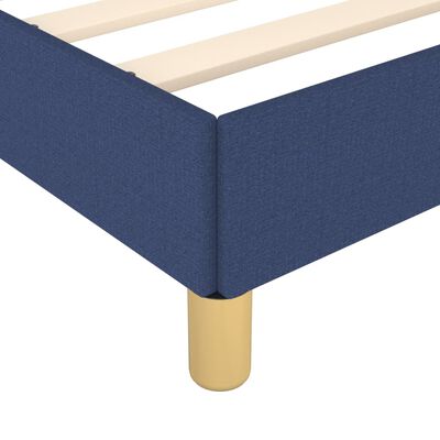 vidaXL gultas rāmis, zils, 200x200 cm, audums