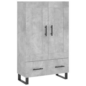 vidaXL augstais skapītis, pelēks, 69,5x31x115 cm, inženierijas koks