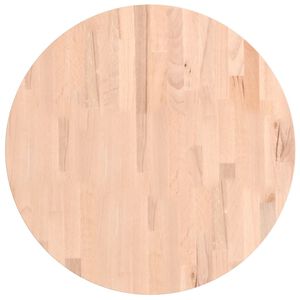 vidaXL galda virsma, &Oslash;60x1,5 cm, apaļa, dižskābarža masīvkoks