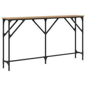vidaXL Konsoles galds amatnieku ozola 140 x 23 x 75 cm