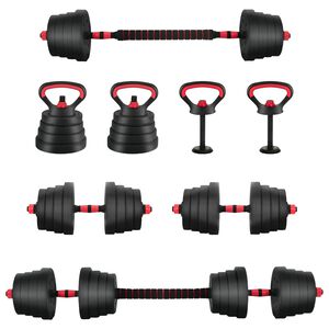 vidaXL 4-in-1 hantel, stieņa un kettlebella komplekts 30 kg
