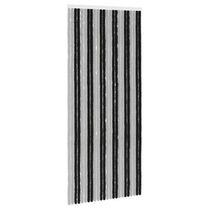 vidaXL Kukaiņu aizkars no &scaron;enila Pelēks un melns 100 x 230 cm 100% PP