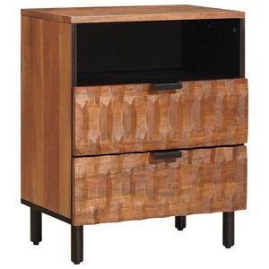 vidaXL Nakts skapītis Brūna 50 x 33 x 62 cm Cieta mango koksne