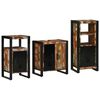 vidaXL Vannas istabas mēbeļu komplekts 3 gab. Daudzkrāsains un melns