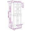 vidaXL Augstais skapītis Vecs koks 69,5 x 34 x 180 cm
