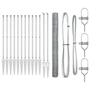 vidaXL Žoga āķis Sudraba