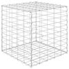 vidaXL gabions, augstā puķu kaste, tērauda stieple, 50x50x50 cm