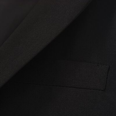 vidaXL bērnu uzvalks, trīsdaļīgs, izmērs 116/122, melns