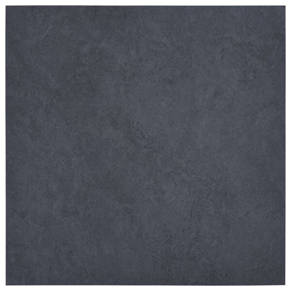 vidaXL grīdas flīzes, 20 gab., pašlīmējošas, 1,86 m², PVC, melnas