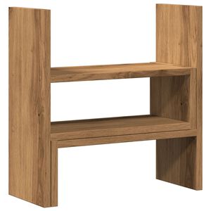 vidaXL galda organizators, regulējams, koka krāsa, 40x17x41 cm