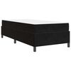 vidaXL Gultas rāmis ar matraci Melna 80 x 200 cm audums