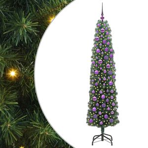 vidaXL Mākslīgā Ziemassvētku eglīte su 300 LED ar statīvu Zaļa 180 cm