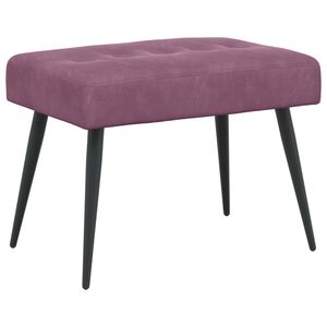 vidaXL Sols ar pogām Violeta 60 x 40 x 45 cm Samts