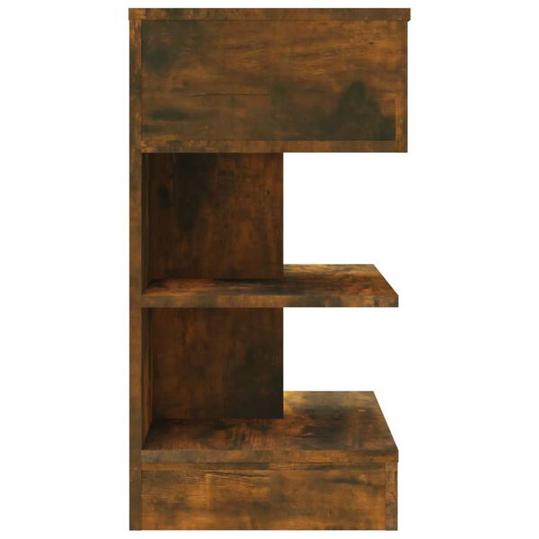 vidaXL naktsskapītis, brūna ozola, 40x35x65 cm, inženierijas koks