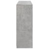 vidaXL kumodes ar LED apgaismojumu, 3 gab., betona pelēks