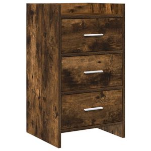 vidaXL Nakts skapī&scaron;i Kūpināts ozols 40 x 36 x 70 cm Inženierijas koks