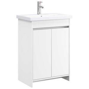 vidaXL Vannas istabas mēbeļu komplekts Balts 81 x 40 x 84,5 cm