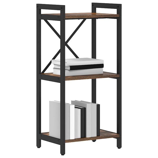 vidaXL Grāmatu plaukts Dūmaka ozols 40 x 30 x 85 cm Inženierijas koks