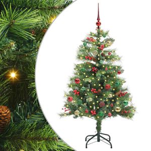 vidaXL Mākslīgā Ziemassvētku eglīte 150 LED Silti balts PVC un metāls