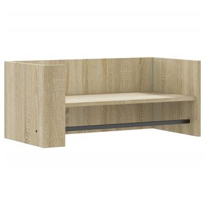 vidaXL sienas plaukts, ozola krāsa, 70,5x35x30,5 cm, inženierijas koks
