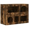 vidaXL Puse ELST Dūmaka ozols 80.5 x 35 x 59 cm Inženierijas koks