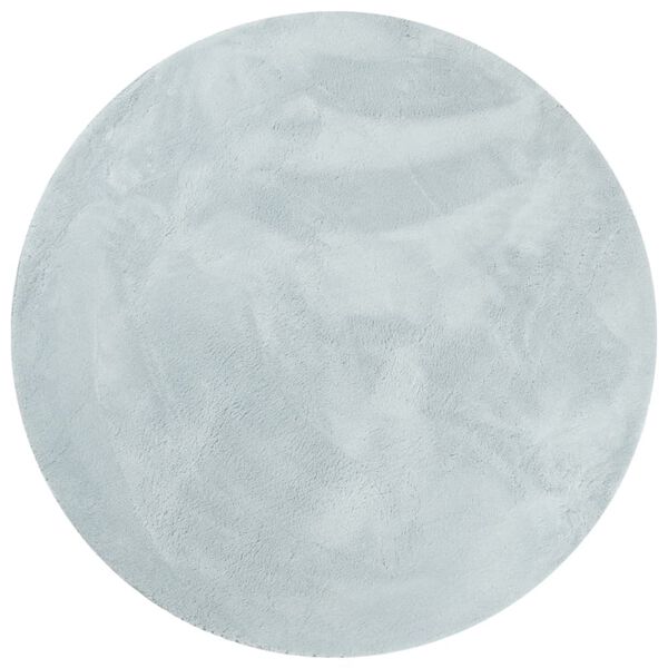 vidaXL paklājs HUARTE, īsa spalva, mīksts, mazgājams, zils, &Oslash; 200 cm