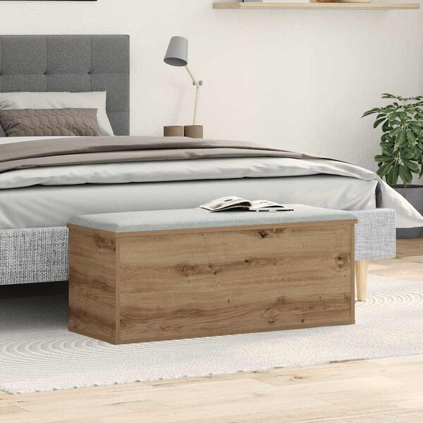 vidaXL Uzglabā&scaron;anas kaste Artisānā ozols 90 x 35 x 35 cm