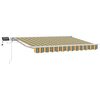 vidaXL Manuāls nojumes rāmis ar LED Zaļa, Dzeltena, Baltā 3,5 x 2,5 m
