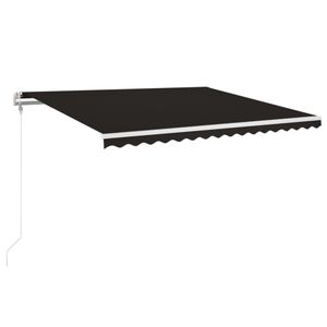 vidaXL izvelkama markīze, antracītpelēka, 400x350 cm, automātiska
